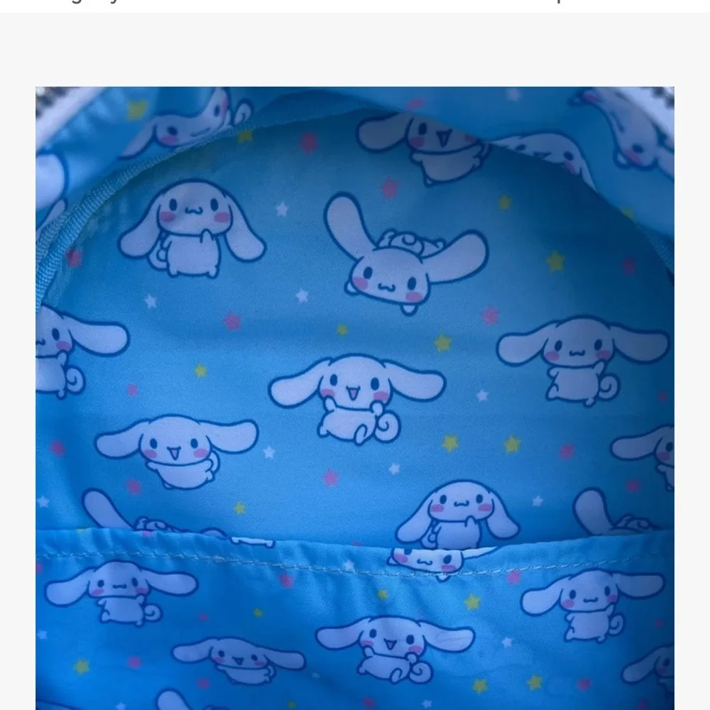 Loungefly Sanrio Cinnamon Roll Moveable Ears Blue mini Backpack Hard Tag New!
